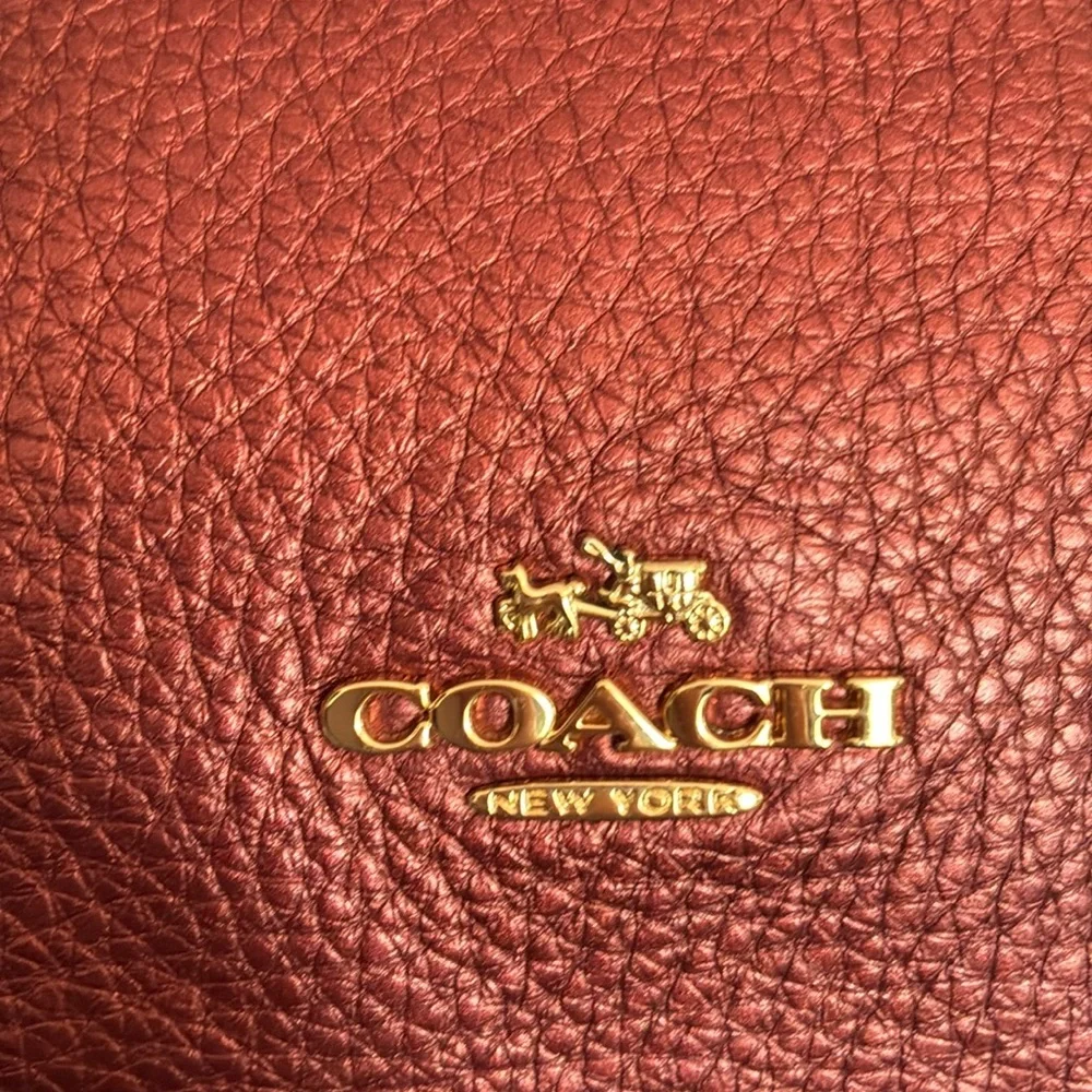 Coach Carrie Burgundy Leather Crossbody - Picture 7 of 11